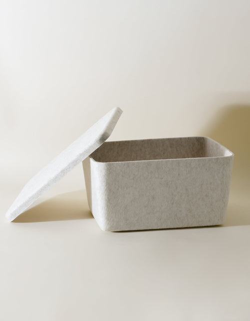 Load image into Gallery viewer, The Sculpted Bin - Wide with Lid
