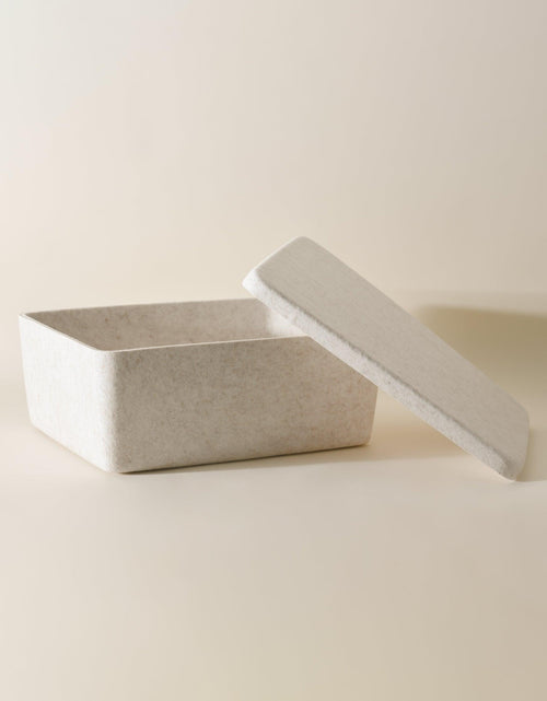 Load image into Gallery viewer, The Sculpted Bin - Large with Lid | Set of 3
