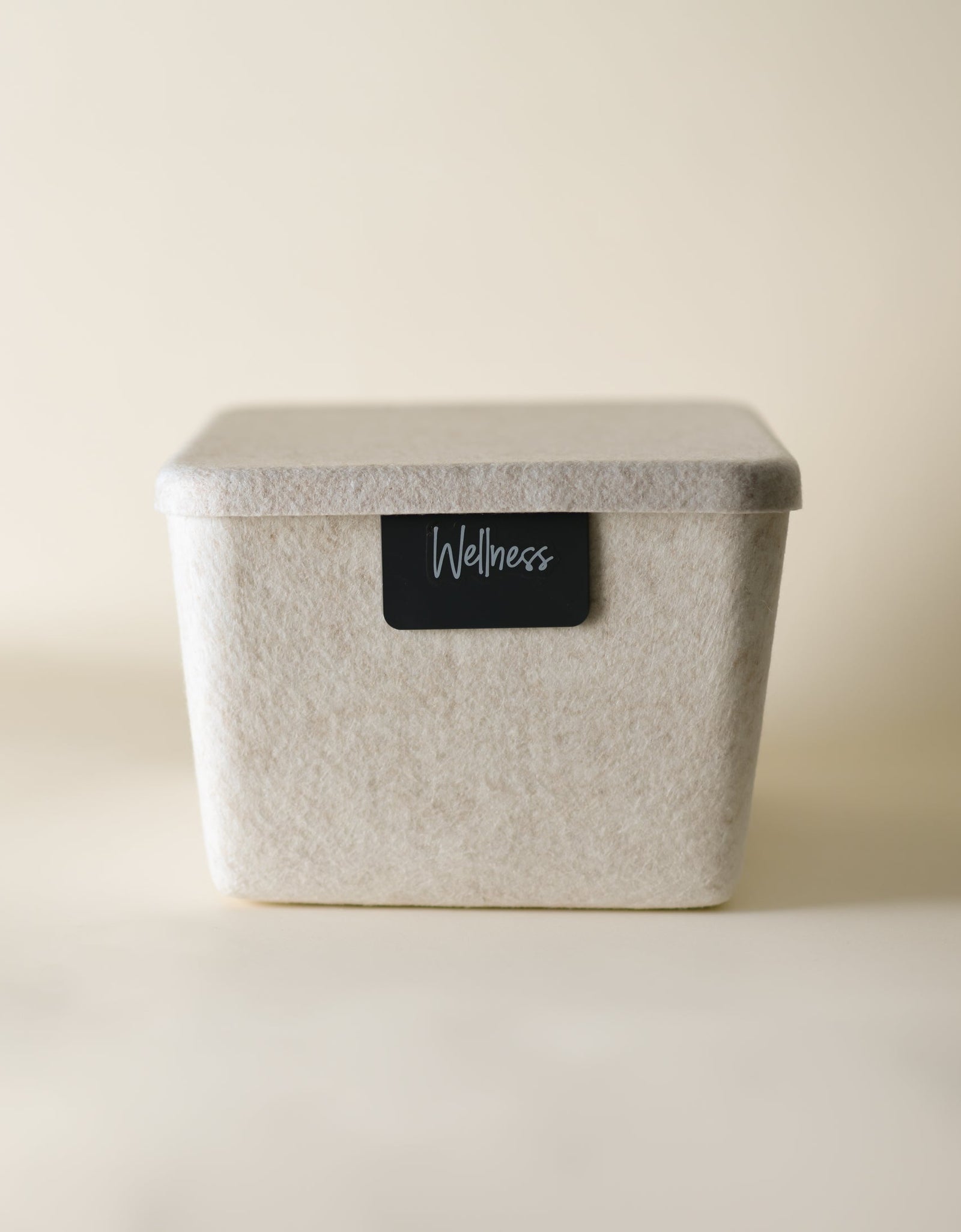 The Sculpted Bin - Wide with Lid | Set of 3