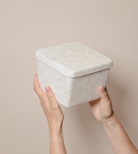 The Sculpted Bin - Petite with Lid