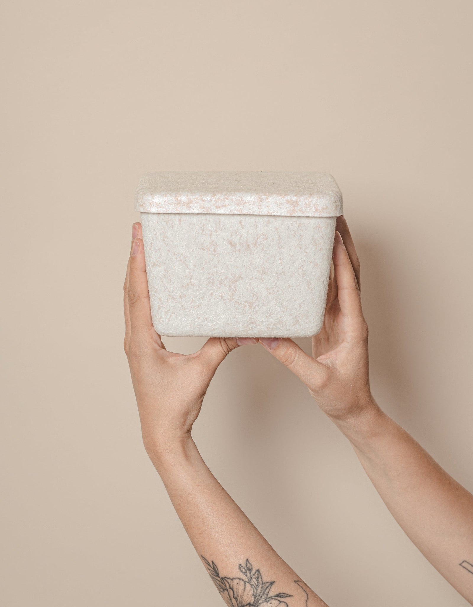 The Sculpted Bin - Petite with Lid | Set of 3