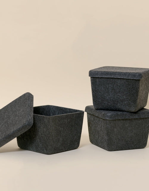 Load image into Gallery viewer, The Sculpted Bin - Petite with Lid | Set of 3
