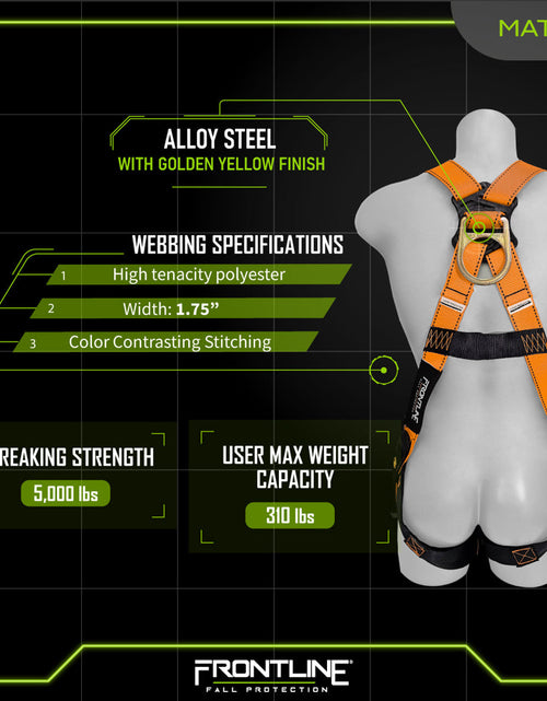 Load image into Gallery viewer, Frontline 100VTB Combat Economy Series Full Body Harness with Tongue Buckle Legs (Uni) Universal

