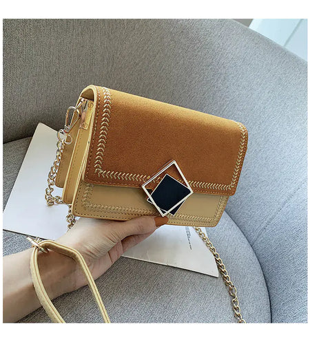 Fashionable Chain Crossbody Bag and Small Purse