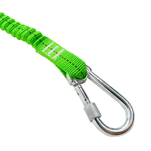 Load image into Gallery viewer, Frontline TLS15 ToolGrip Elastic Tool Tether 15 lbs with Steel Turn Lock Carabiner
