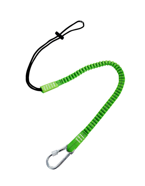 Load image into Gallery viewer, Frontline TLS15 ToolGrip Elastic Tool Tether 15 lbs with Steel Turn Lock Carabiner
