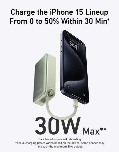 Load image into Gallery viewer, Anker Nano Power Bank (30W, Built-In USB-C Cable)

