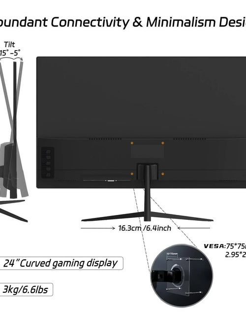 Load image into Gallery viewer, Rehisk 24Inch 180Hz Full HD 1080P Gaming Monitor - RE241KV2
