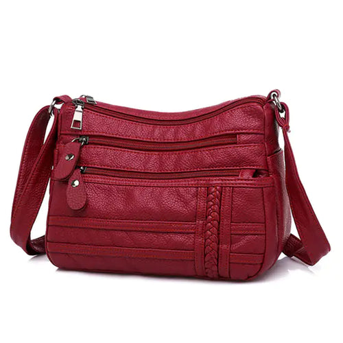 Load image into Gallery viewer, Chic Multi-Layer Soft Leather Shoulder Bag for Women
