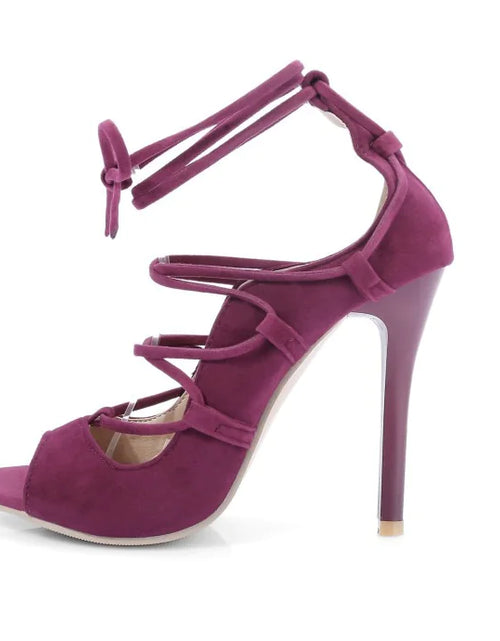 Load image into Gallery viewer, Roman High Heel Peep Toe Sandals
