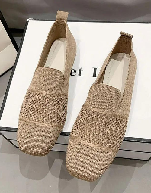 Load image into Gallery viewer, Women's Breathable Flyknit Casual Flat Shoes
