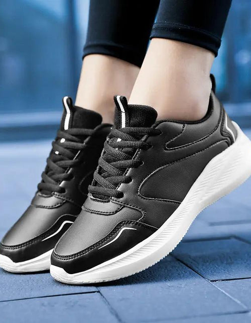 Load image into Gallery viewer, Women’s Waterproof Leather Sneakers
