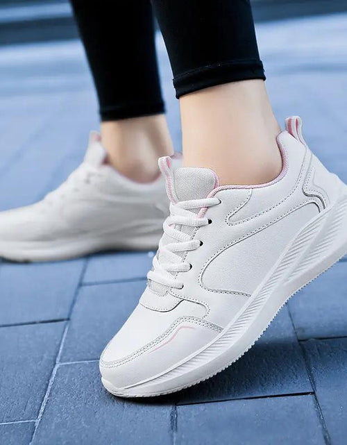 Load image into Gallery viewer, Women’s Waterproof Leather Sneakers
