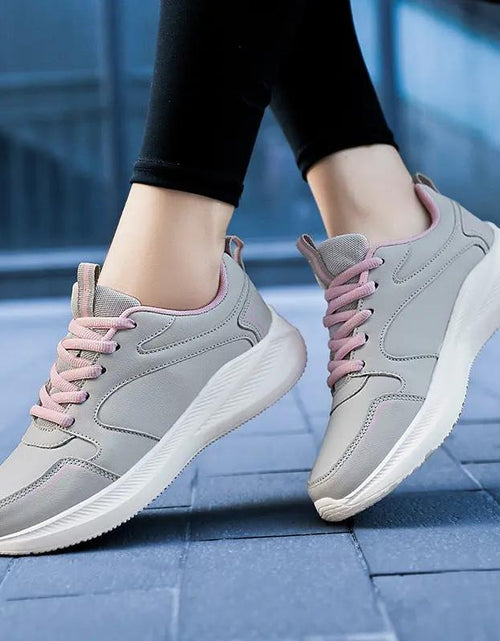 Load image into Gallery viewer, Women’s Waterproof Leather Sneakers
