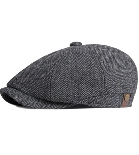 British Retro Octagonal Hat for Men’s Leisure Wear