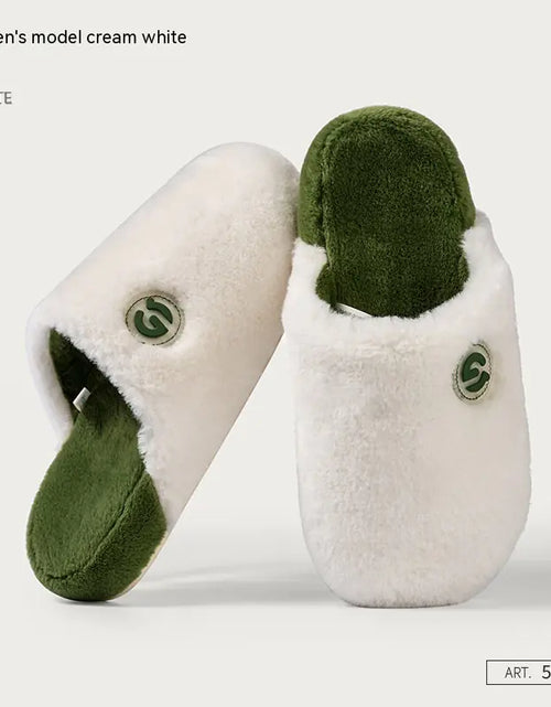 Load image into Gallery viewer, Women's Plush Cotton Slippers for Autumn and Winter
