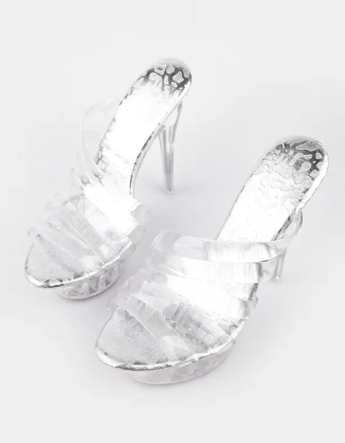Load image into Gallery viewer, Transparent High Heels Peep Toe Summer Sandals for Women
