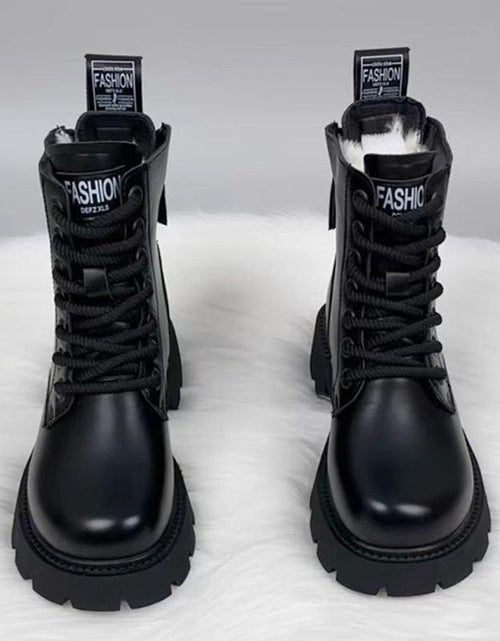 Load image into Gallery viewer, Women’s Padded Insulated Winter Boots – Stylish Thick Sole Snow Boots
