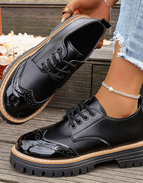 Load image into Gallery viewer, Round Toe Flatheeled Laceup Pumps For Women
