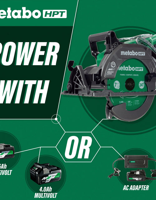 Load image into Gallery viewer, Metabo HPT C3607DWAM 7-1/4 Inch Rear Handle Circular Saw

