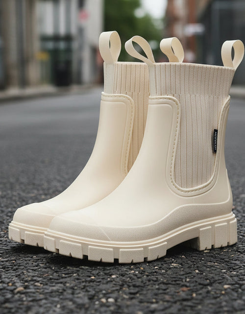Load image into Gallery viewer, Women’s Waterproof Height-Increasing Rain Boots
