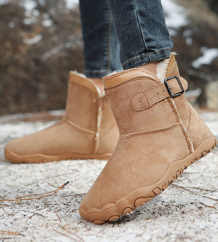 Unisex Warm Fleece-Lined Snow Boots – Anti-Slip Winter Boots