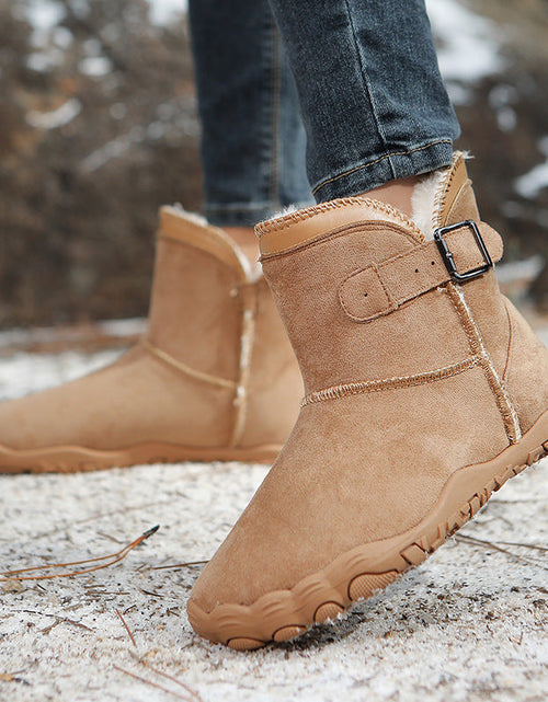 Load image into Gallery viewer, Unisex Warm Fleece-Lined Snow Boots – Anti-Slip Winter Boots
