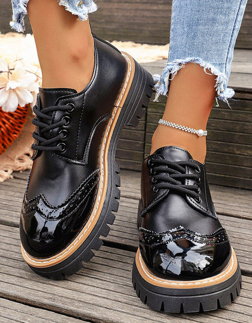 Load image into Gallery viewer, Round Toe Flatheeled Laceup Pumps For Women
