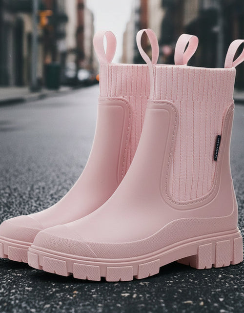 Load image into Gallery viewer, Women’s Waterproof Height-Increasing Rain Boots
