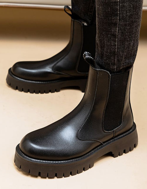 Load image into Gallery viewer, Leather High-Top Martin Boots
