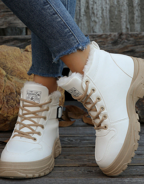 Load image into Gallery viewer, Women’s Mid-Calf Fleece-Lined Winter Boots

