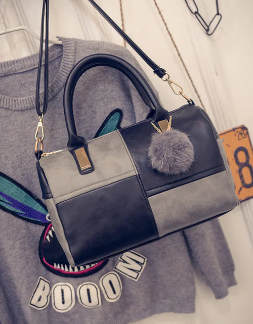 Load image into Gallery viewer, Fashionable Boston Bag with Zipper - New Women's Tote

