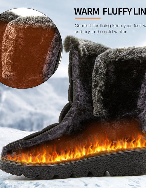 Load image into Gallery viewer, Women’s Waterproof Plush Snow Boots

