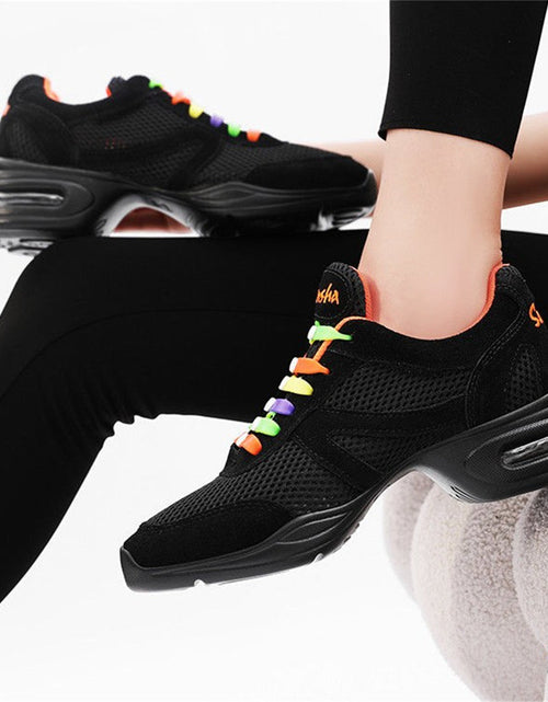 Load image into Gallery viewer, Women’s Air Cushion Mesh Modern Dance Shoes — Slip-On Style
