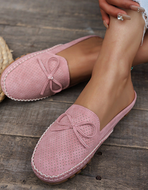 Load image into Gallery viewer, Women's Retro Slip-On Round-Toe Flat Loafers – PU Leather Stitched Everyday Shoes
