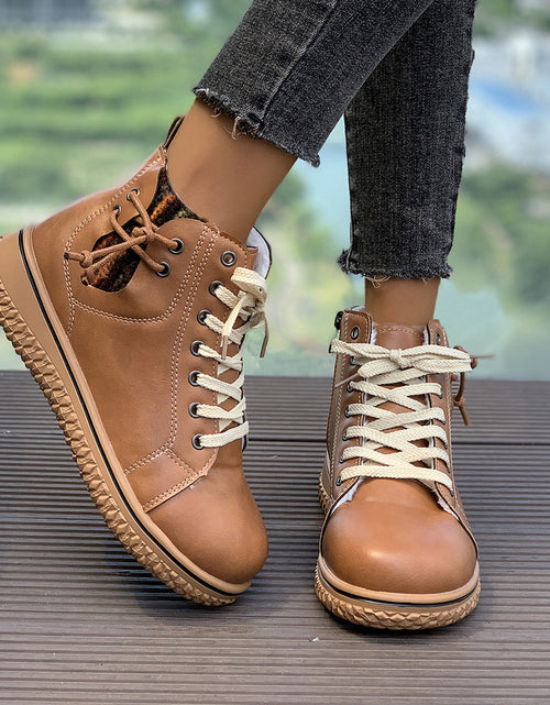 Load image into Gallery viewer, FitiqueFit Women’s Flat Heel Martin Boots
