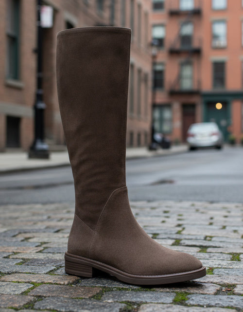 Load image into Gallery viewer, Women’s Long Martin Suede Boots | Solid Color Winter Fashion Boots
