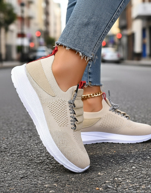 Load image into Gallery viewer, Women’s Non-Slip Round-Toe Casual Sneakers
