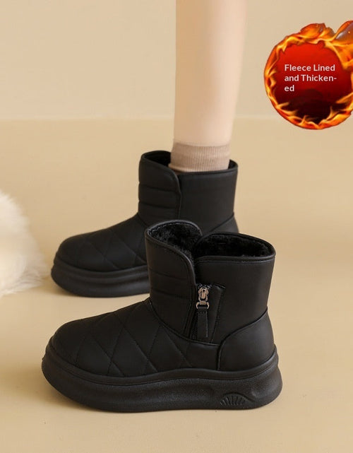 Load image into Gallery viewer, Women’s Casual Warm Fleece-Lined Snow Boots – Winter Anti-Slip Ankle Boots
