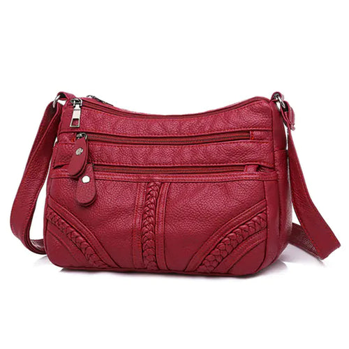 Load image into Gallery viewer, Chic Multi-Layer Soft Leather Shoulder Bag for Women
