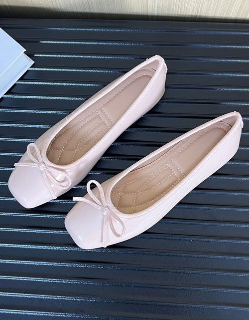 Load image into Gallery viewer, Women's Korean Style Square Toe Soft Sole Slip-On Flats – Wide Size
