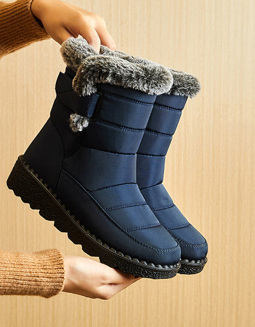 Load image into Gallery viewer, Women’s Waterproof Plush Snow Boots
