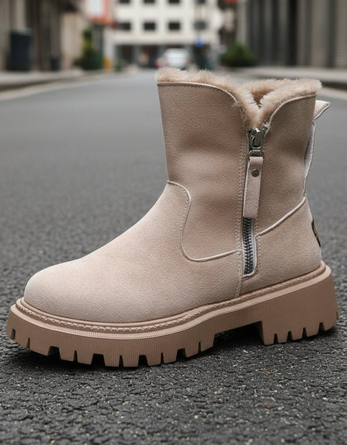 Load image into Gallery viewer, Women’s Plush Snow Boots – Warm Waterproof Winter Boots (Plus Size)
