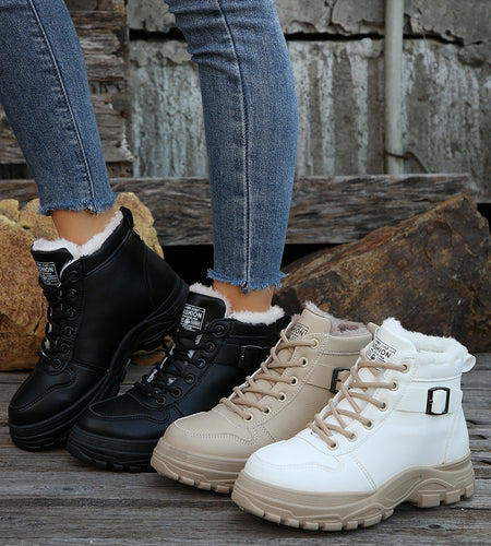 Women’s Mid-Calf Fleece-Lined Winter Boots