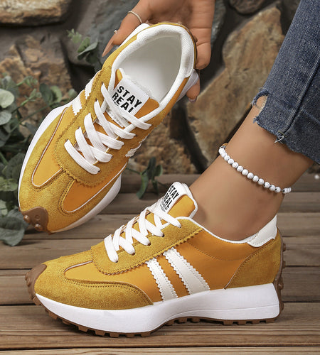 Chunky Thick-Sole Breathable Sneakers for women