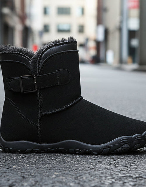 Load image into Gallery viewer, Unisex Warm Fleece-Lined Snow Boots – Anti-Slip Winter Boots
