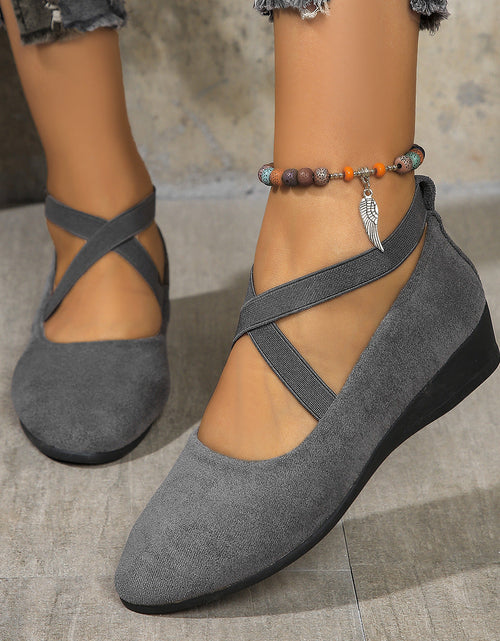 Load image into Gallery viewer, Elastic Band Platform Wedge Pumps – 6 Colors EU 35–43
