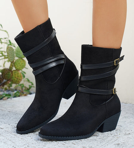 Women’s Low‑Cut Vintage Style Cotton Boots – Retro Ankle Booties