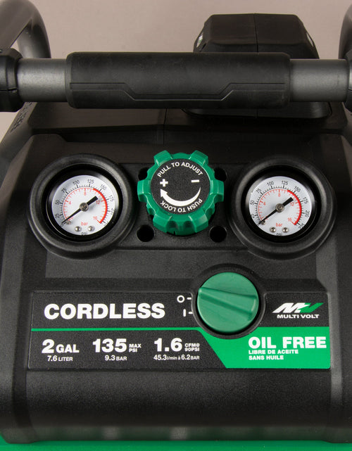 Load image into Gallery viewer, Metabo HPT EC36DAQ4M 36V MultiVolt 2 Gallon Cordless Compressor
