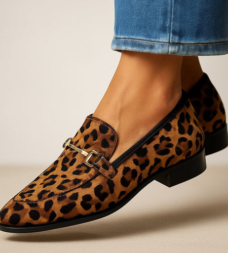 🐆 Women’s Pointed-Toe Low-Cut Leopard Print Casual Shoes